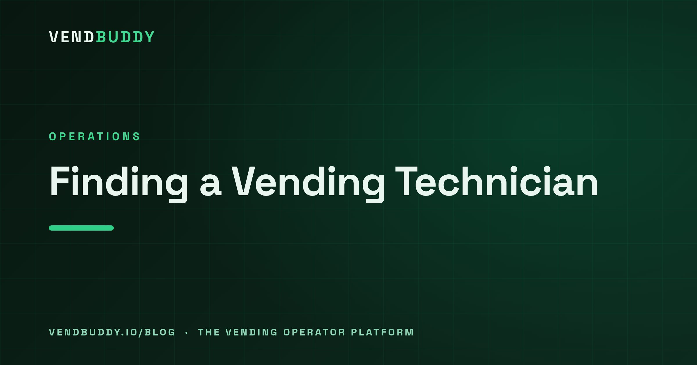 VendBuddy guide cover card: How to Find a Vending Machine Repair Technician (and What to Ask Before You Book)
