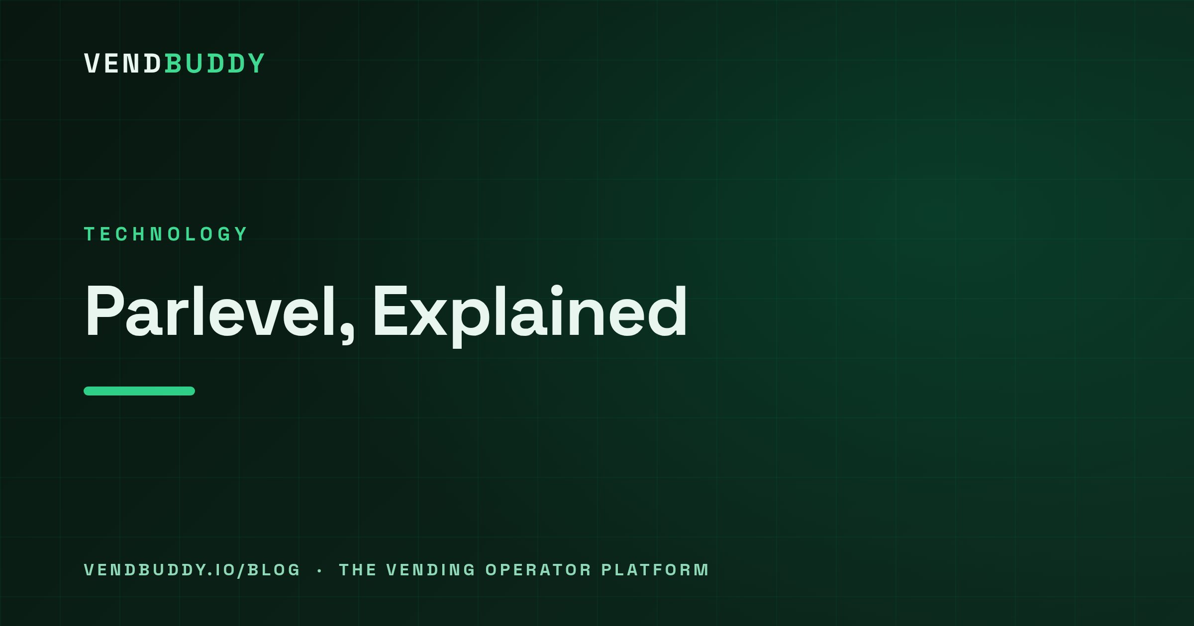 VendBuddy guide cover card: Parlevel Vending Software Explained: What It Does and Who It Fits