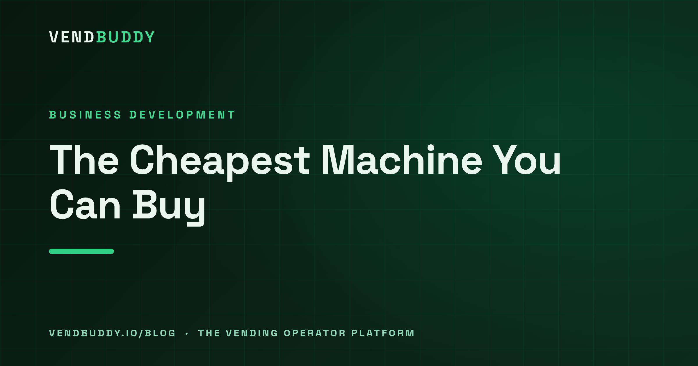 VendBuddy guide cover card: Sales Skills Are the Cheapest Vending Machine You’ll Ever Buy
