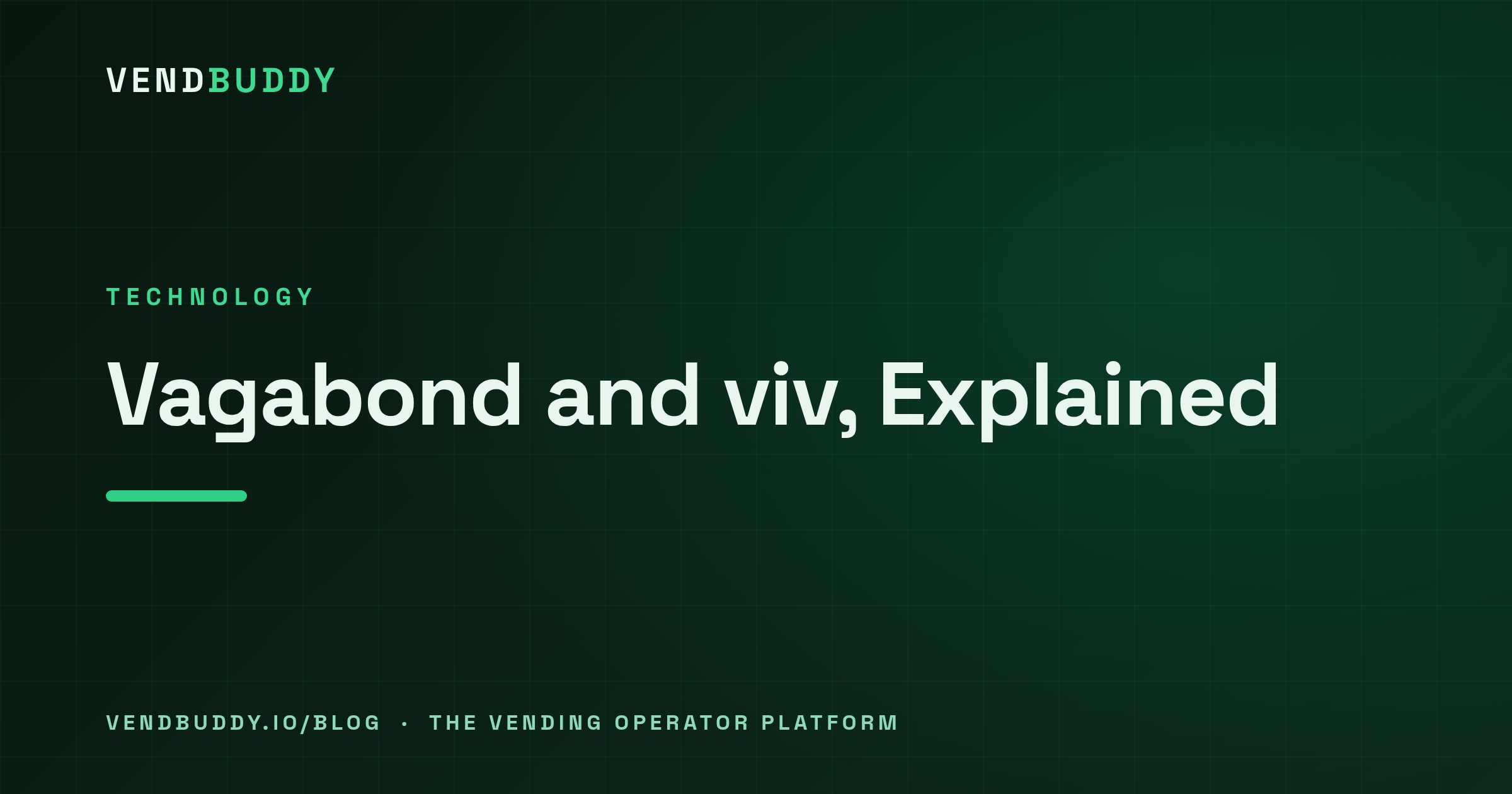 VendBuddy guide cover card: Vagabond and viv Explained: The VMS That Sells Its Own Reader