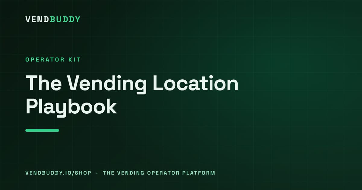 Vending Location Playbook cover