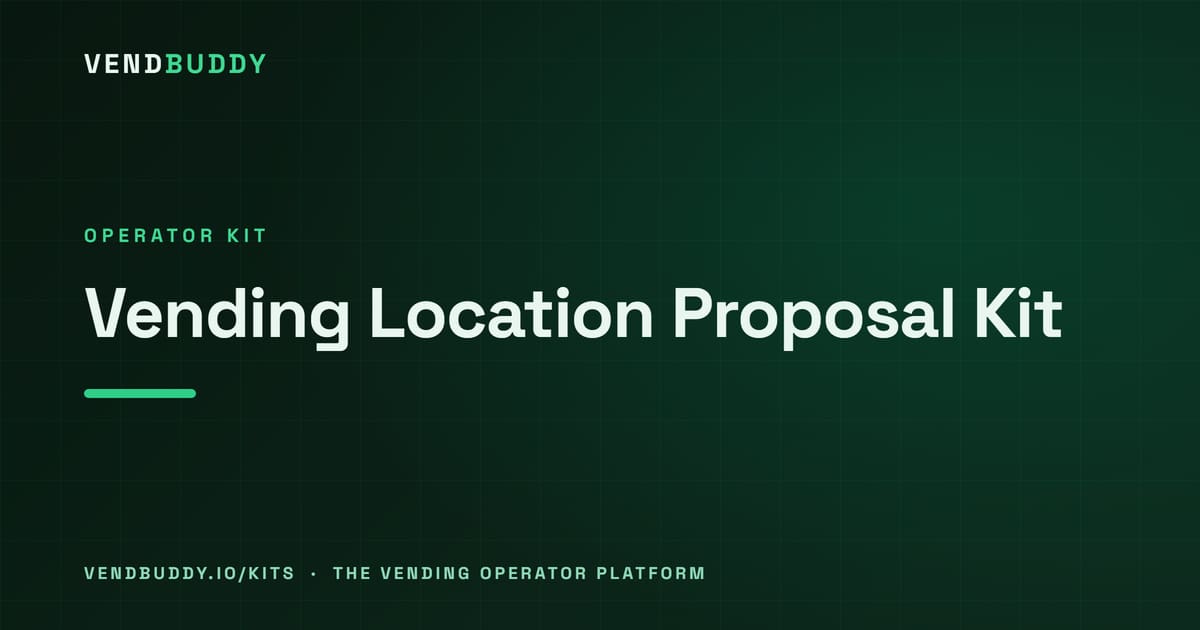 Vending Location Proposal Kit cover